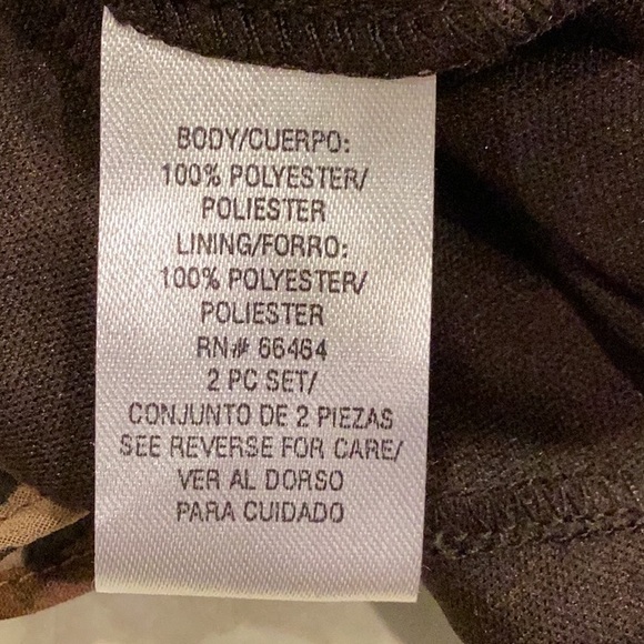 STUDIO I Womens Brown Maxi Dress Animal Print Mob Wife Sz 16 Plus - Picture 5 of 9